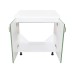 Masca pentru chiuveta cu 2 usi 80 cm Zebra, Alb/MDF Verde cu blat Alb, 80 x 85 x 60 cm